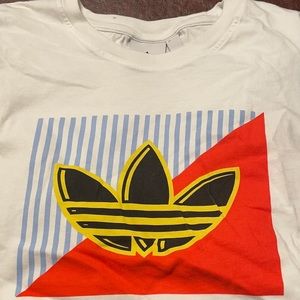White adidas shirt!!
